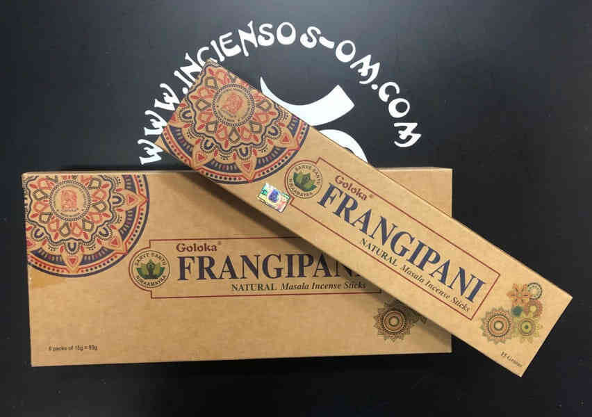 Incienso Orgánico Frangipani Goloka